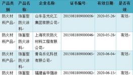 圣光化工帶頭飾面型防火涂料通過認證